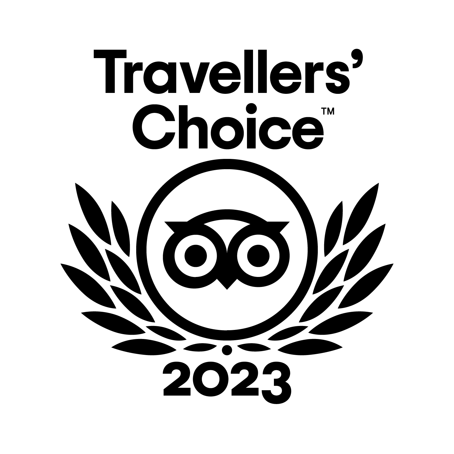 Logo Tripadvisor 2023 noir